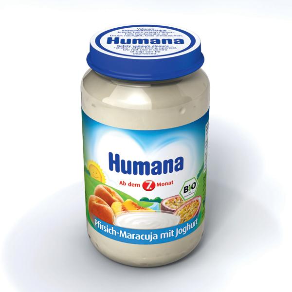 Humana Piure Piersici Maracuja Iaurt 190gr